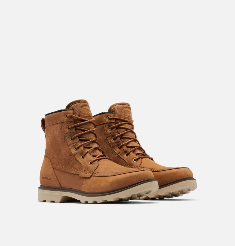 Thumbnail: Men's Carson Storm Waterproof Winter Boot, Color: Camel Brown, Oatmeal, image 3