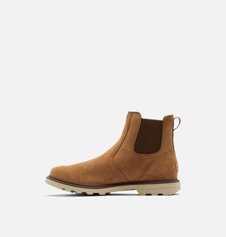 Men's Carson Chelsea Boot, Color: Camel Brown, Oatmeal, image 4