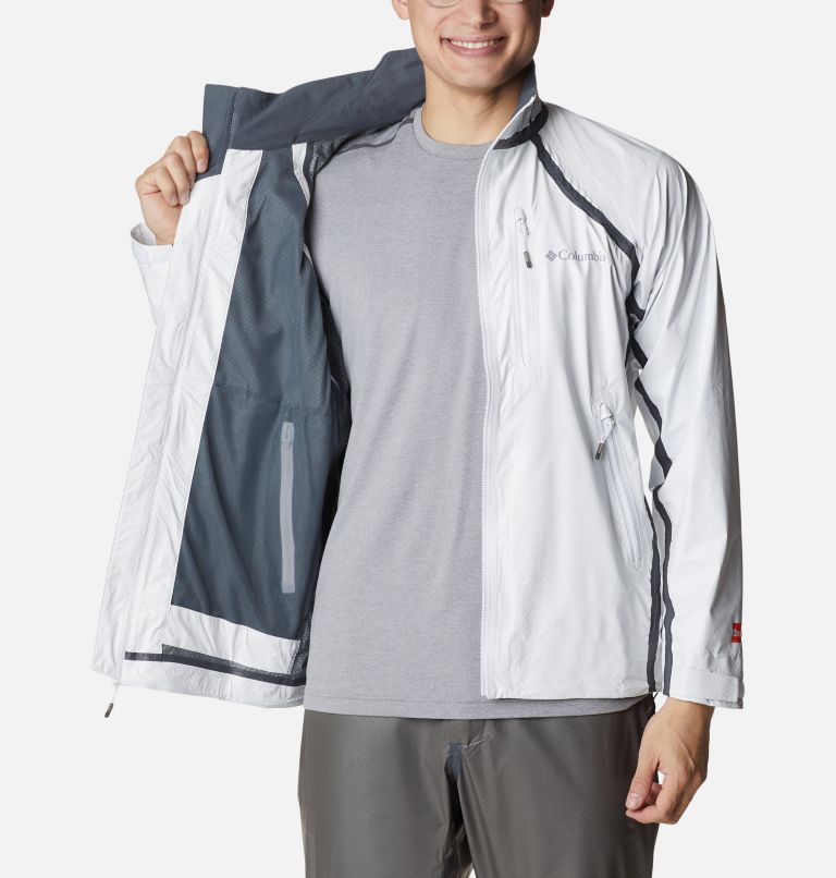 Thumbnail: Men's OutDry Extreme Mesh Golf Jacket, Color: White, Graphite, image 5