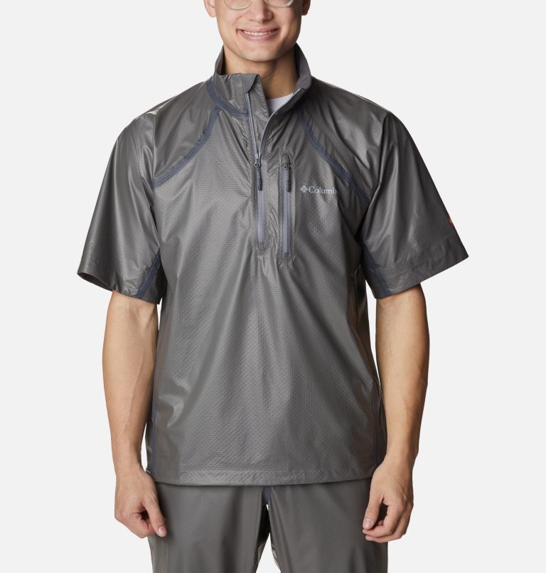 Men's OutDry Extreme Mesh Half Zip Golf Shirt, Color: City Grey, Key West, image 1