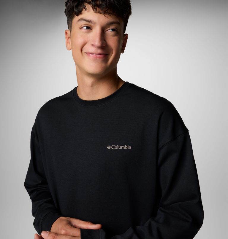 Men's Duxbery Relaxed Long Sleeve T-Shirt, Color: Black, Dolomites, image 5