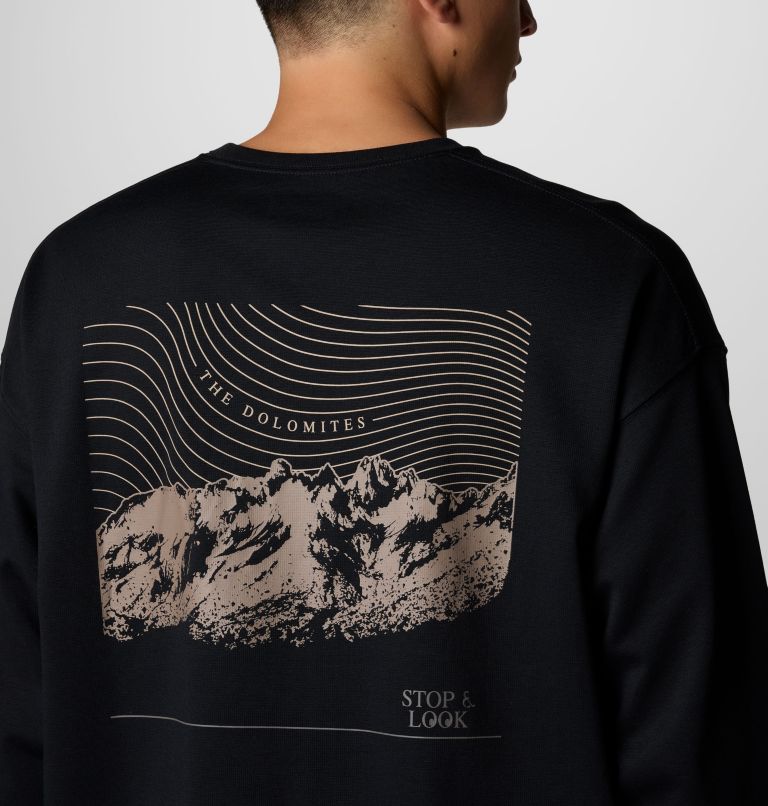 Men's Duxbery Relaxed Long Sleeve T-Shirt, Color: Black, Dolomites, image 6