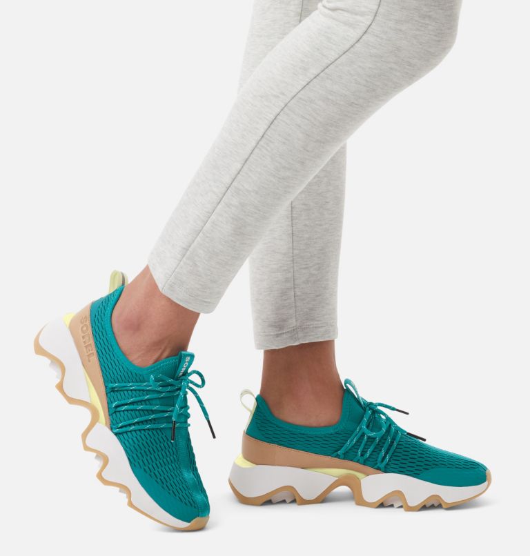 Women's Kinetic Impact II Lace Sneaker, Color: Teal Chloride, Sea Salt, image 7