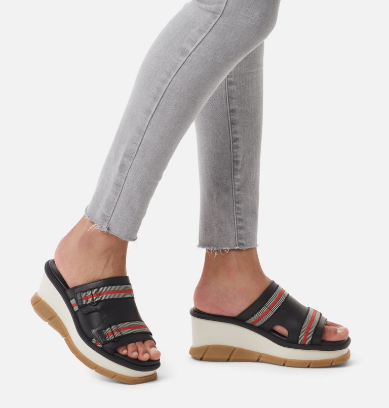 Sandale compensée à lacets avec un revêtement en jute Joanie III pour femme, Color: Black, Gum 17, image 7
