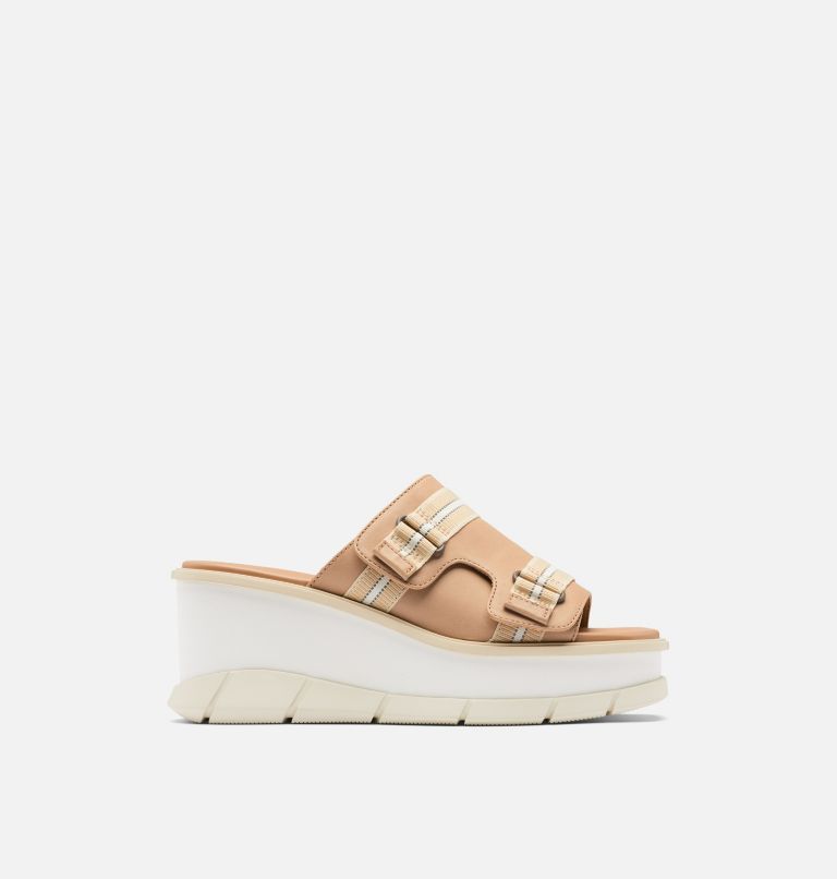 Low wedge slide on sale sandals