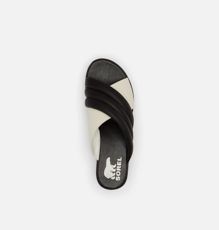 Thumbnail: Women's Cameron Flatform Puff Wedge Mule Sandal, Color: Black, Sea Salt, image 5