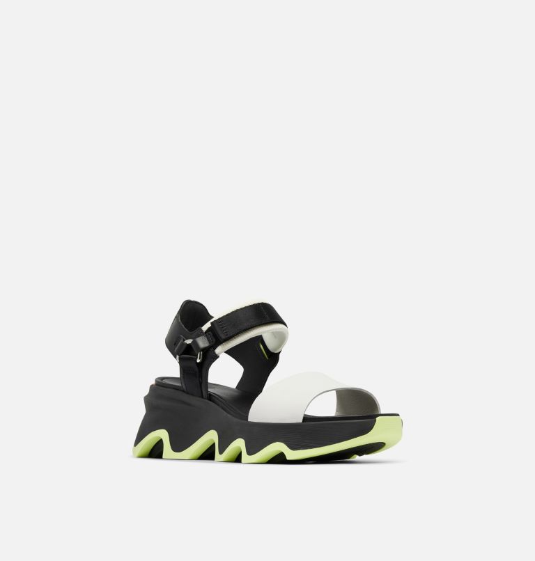 KINETIC Impact Y-Strap High Women's Wedge Sandal, Color: Black, Jet, image 7