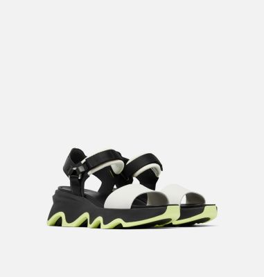 KINETIC Impact Sandales hautes compensées à bride en Y pour femme, Color: Black, Jet, image 6