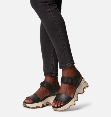 Women's Kinetic Impact Y-Strap High Sandal, Color: Black, Chalk, image 2