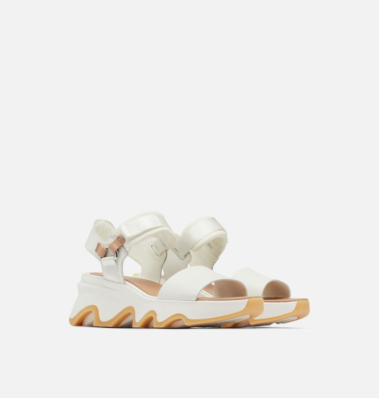 Women's Kinetic Impact Y-Strap High Sandal, Color: Sea Salt, Radiation, image 2