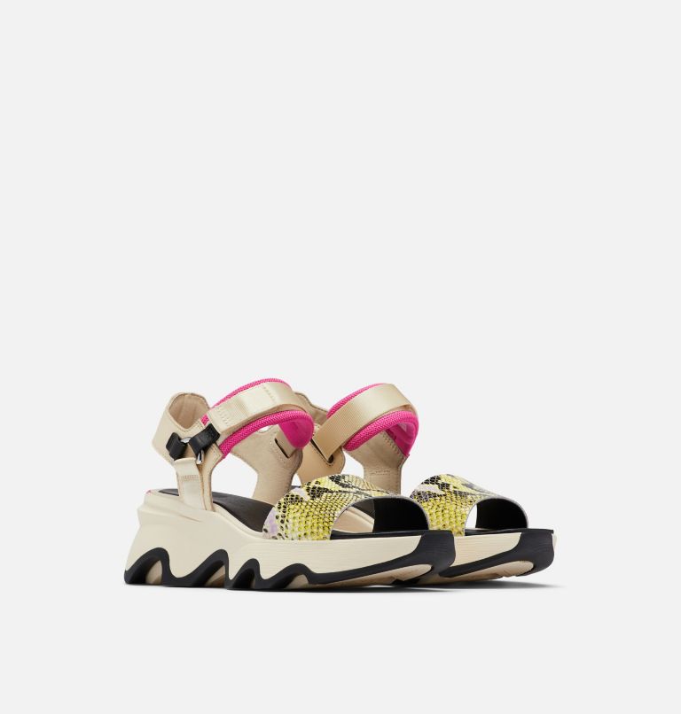 KINETIC� IMPACT Y-STRAP HIGH SANDAL | 165 | 7, Color: Bleached Ceramic, Fuchsia Fizz, image 2