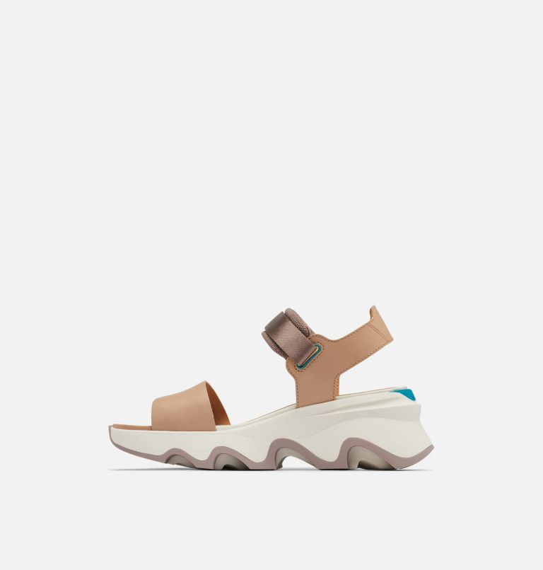 Women's Kinetic Impact Y-Strap High Sandal, Color: Honest Beige, Chalk, image 4