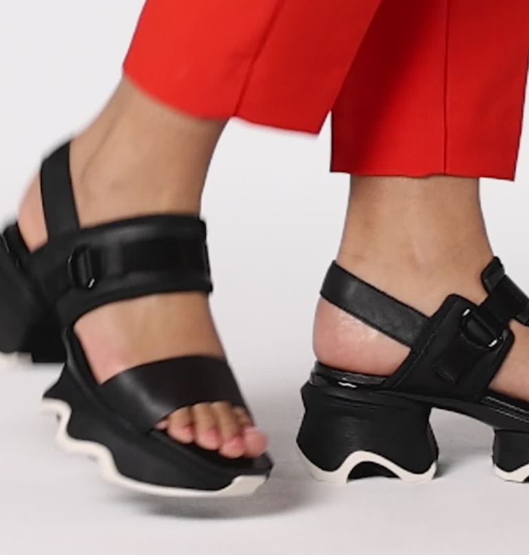 Kinetic Impact Slingback Heel Sandale für Frauen, Color: Black, Black