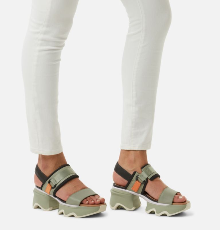 Women's Kinetic Impact Slingback Heel Sandal, Color: Safari, Jet, image 7