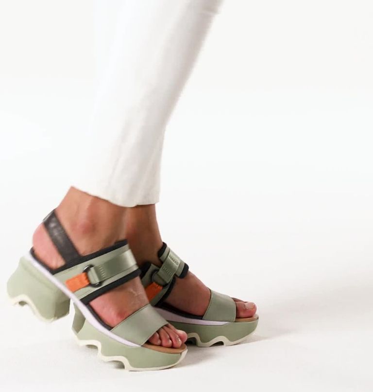 Women's Kinetic Impact Slingback Heel Sandal, Color: Safari, Jet