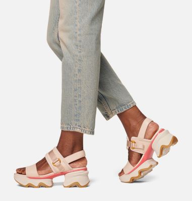 Women's Kinetic Impact Slingback Heel Sandal, Color: Pearlescent, Coral Blossom, image 2