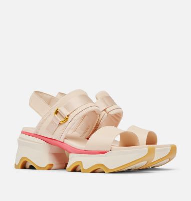 KINETIC Impact Slingback Heel Women's Sandal, Color: Pearlescent, Coral Blossom, image 6