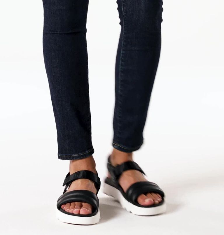 Women's Viibe Sandal, Color: Black, Sea Salt