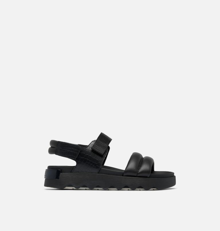 No Doubt Buckle Slider Sandals in Black