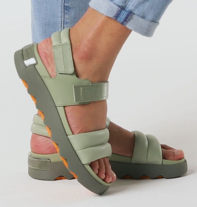 Viibe Sandale für Frauen, Color: Safari, Stone Green