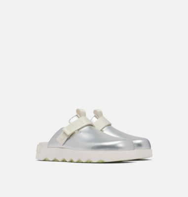 VIIBE Women's Clog, Color: Sea Salt, Luminous Lime, image 2