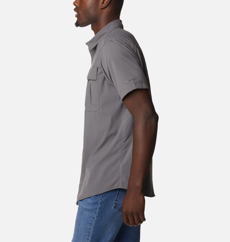 Men’s Newton Ridge II Short Sleeve Shirt, Color: City Grey, image 3