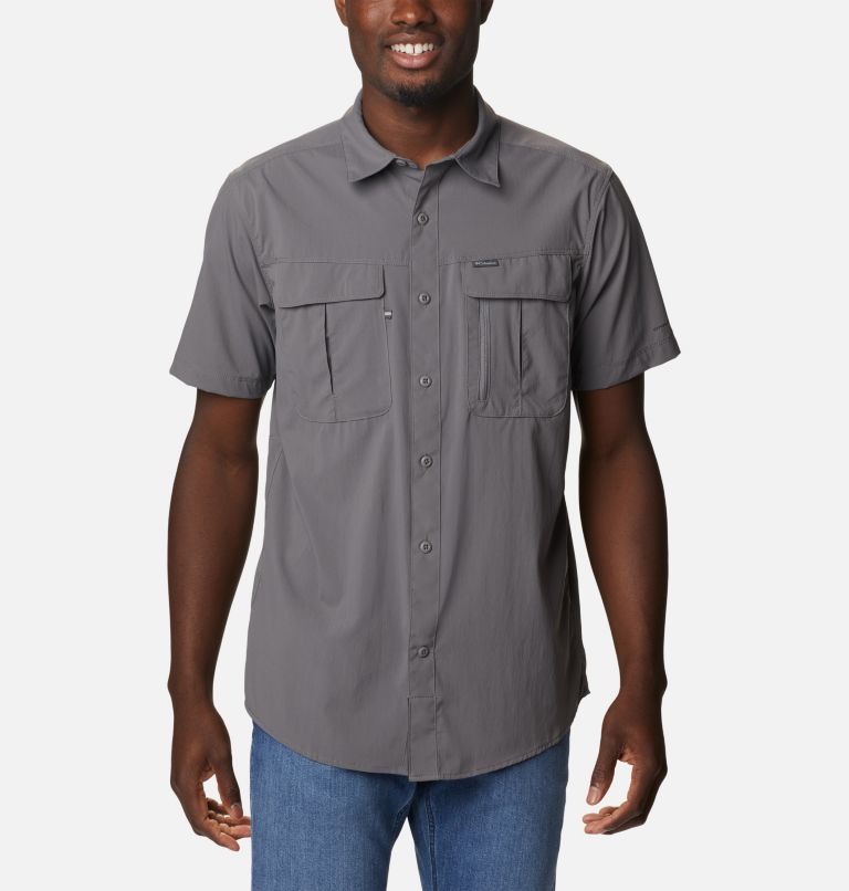 Thumbnail: Men’s Newton Ridge II Short Sleeve Shirt, Color: City Grey, image 1