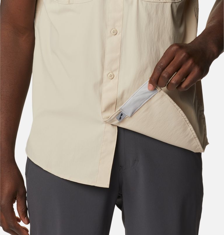 Thumbnail: Men's Newton Ridge II Short Sleeve Shirt, Color: Ancient Fossil, image 6