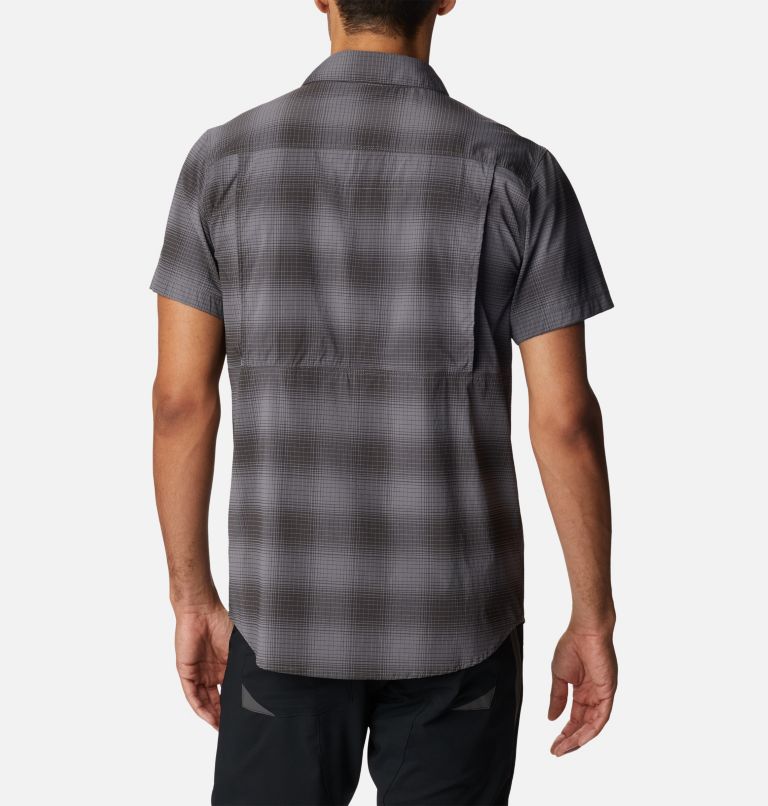 Men's Newton Ridge Plaid Short Sleeve Shirt, Color: City Grey Soft Ombre, image 2