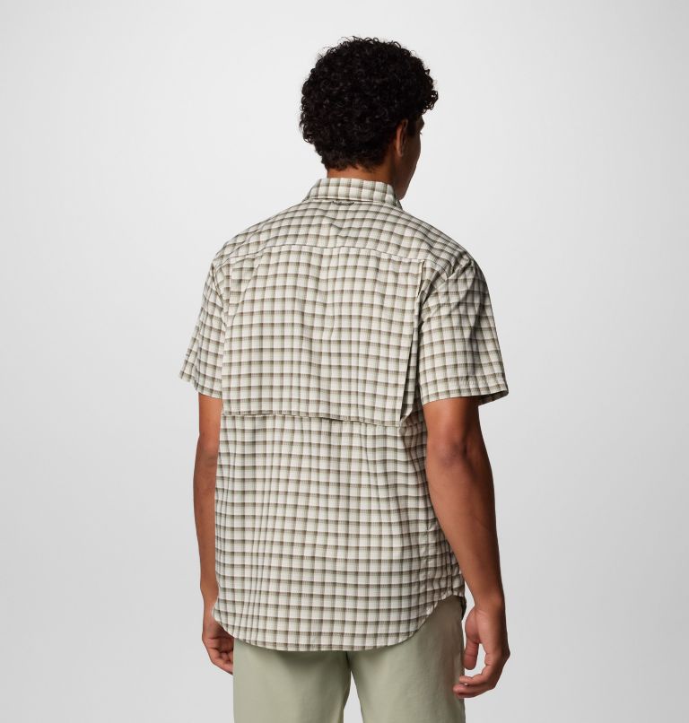Men's Silver Ridge Utility Lite Novelty Short Sleeve Shirt, Color: Safari Pulaski Plaid, image 3