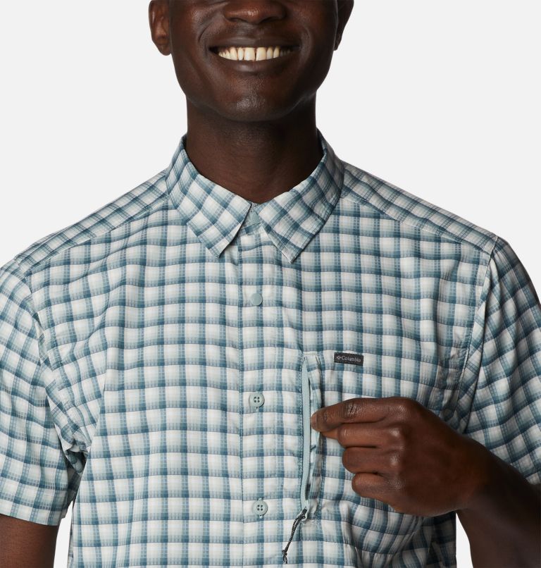 Men's Silver Ridge Utility Lite Novelty Short Sleeve Shirt, Color: Niagara Pulaski Plaid, image 4