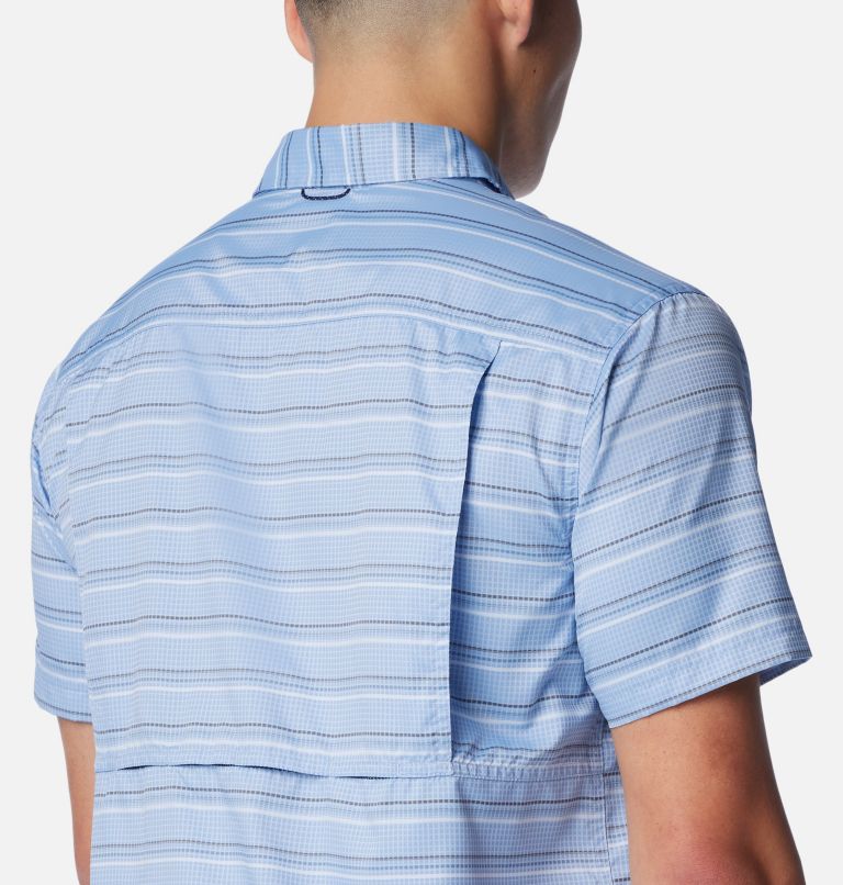 Thumbnail: Men's Silver Ridge Utility Lite Novelty Short Sleeve Shirt, Color: Skyler Chambray Stripe, image 5