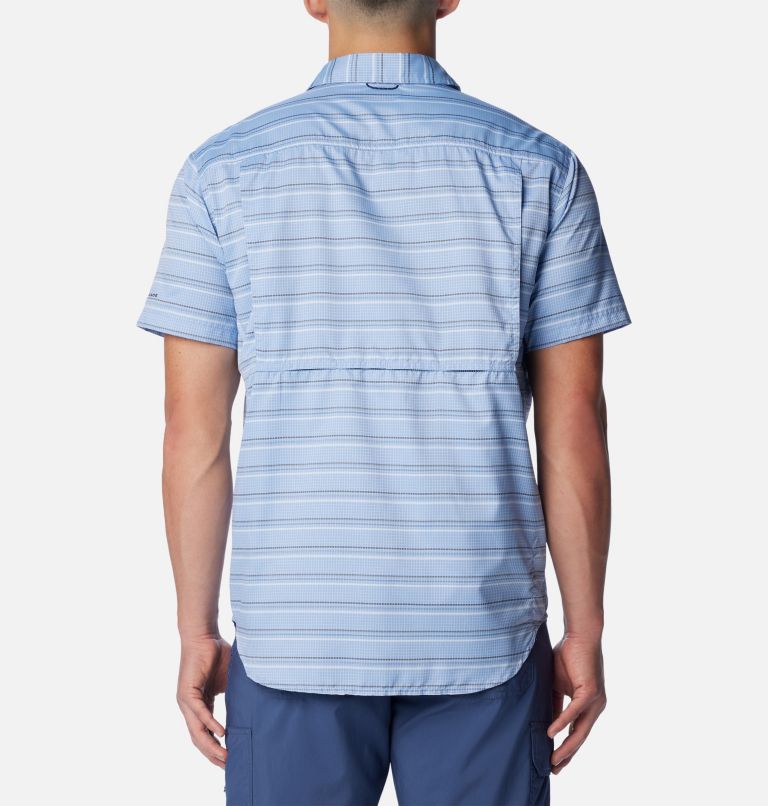 Men's Silver Ridge Utility Lite Novelty Short Sleeve Shirt, Color: Skyler Chambray Stripe, image 2