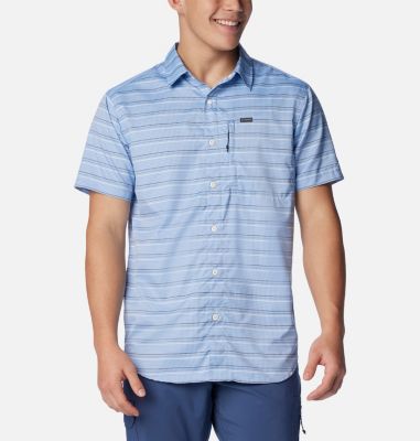 Chemise Columbia Homme Manches Courtes, Couleur Orange Agrumes, Taille XL - Occasion Très Bon état
