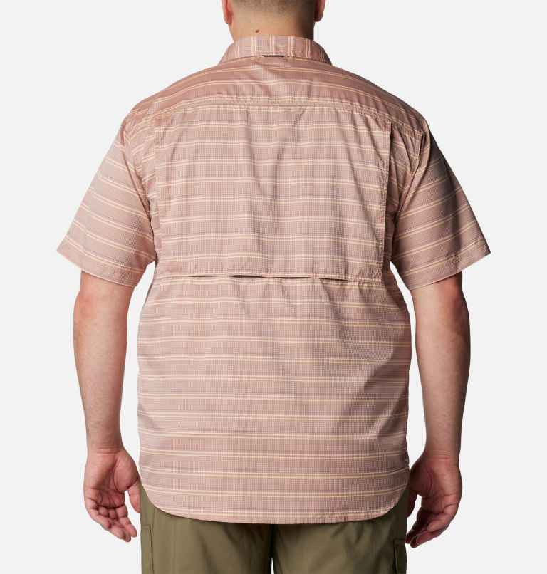 Men's Silver Ridge Utility Lite Novelty Short Sleeve Shirt - Big, Color: Auburn Chambray Stripe, image 2