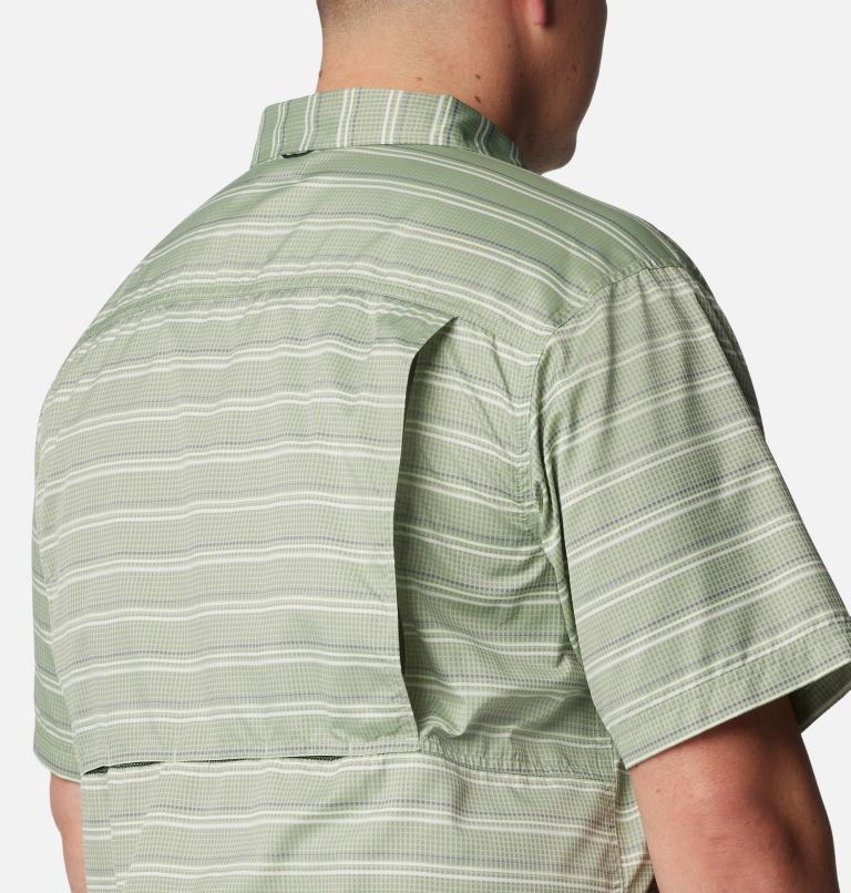 Men's Silver Ridge Utility Lite Novelty Short Sleeve Shirt - Big, Color: Canteen Chambray Stripe, image 5
