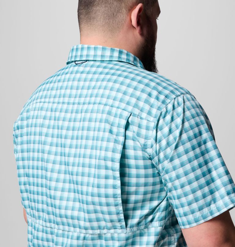Men's Silver Ridge Utility Lite Novelty Short Sleeve Shirt - Big, Color: Ripple Blue Pulaski Plaid, image 6