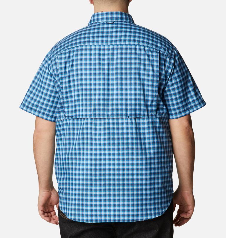 Men's Silver Ridge Utility Lite Novelty Short Sleeve Shirt - Extended size, Color: Collegiate Navy Pulaski Plaid, image 2