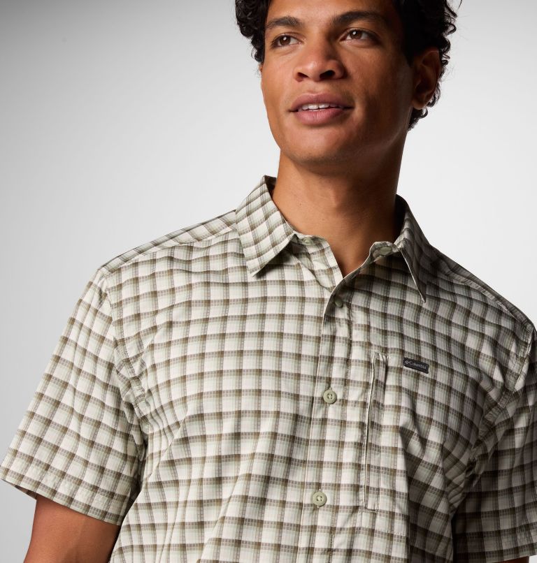 Men's Silver Ridge Utility Lite Novelty Short Sleeve Shirt - Tall, Color: Safari Pulaski Plaid, image 5