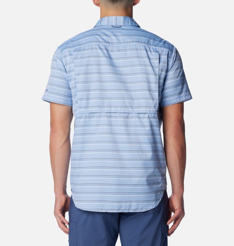 Men's Silver Ridge Utility Lite Novelty Short Sleeve Shirt - Tall, Color: Skyler Chambray Stripe, image 2