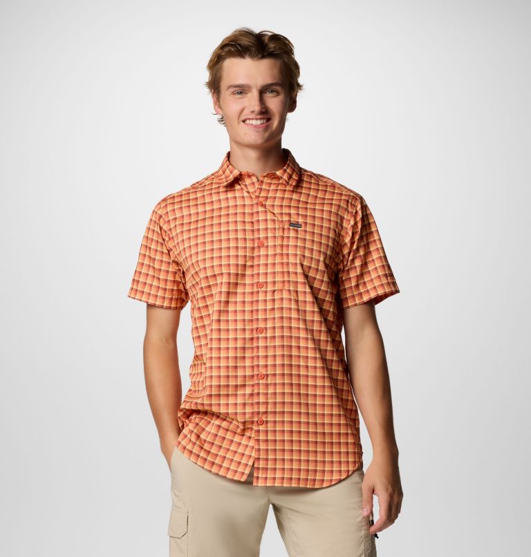 Men's Silver Ridge Utility Lite Novelty Short Sleeve Shirt - Tall, Color: Tuscan Pulaski Plaid, image 1