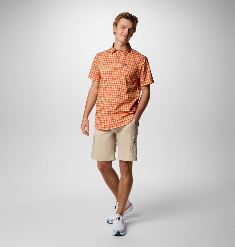 Men's Silver Ridge Utility Lite Novelty Short Sleeve Shirt - Tall, Color: Tuscan Pulaski Plaid, image 2