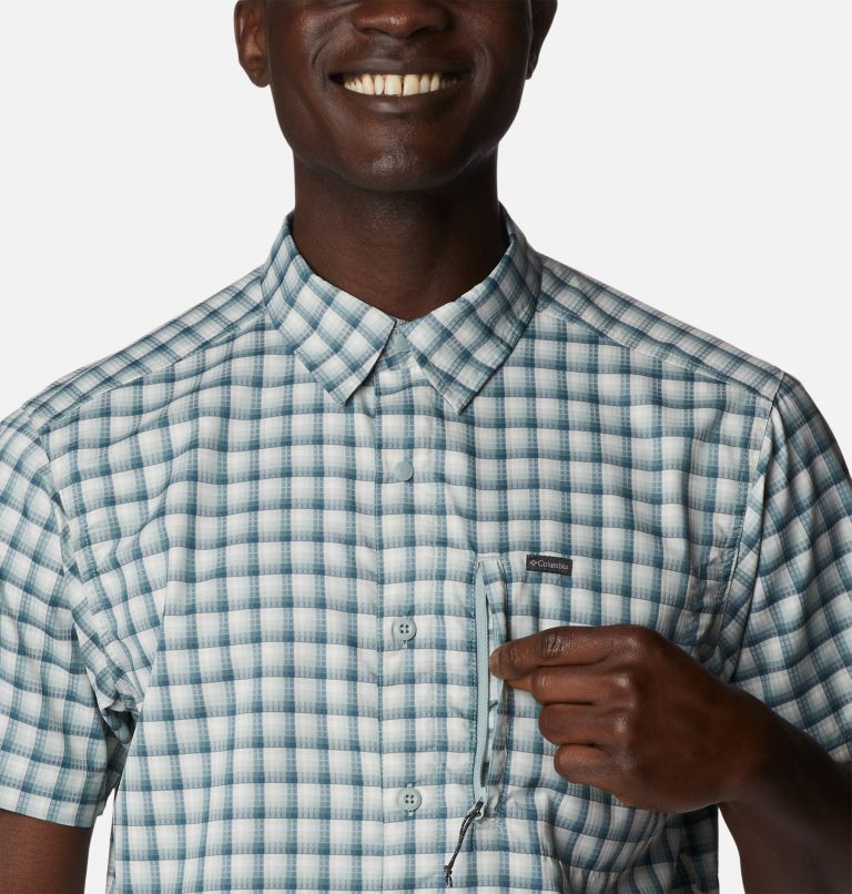 Men's Silver Ridge Utility Short Sleeve Shirt, Color: Niagara Pulaski Plaid, image 4