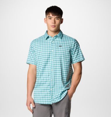Men's Silver Ridge Utility Short Sleeve Shirt, Color: Ripple Blue Pulaski Plaid, image 9