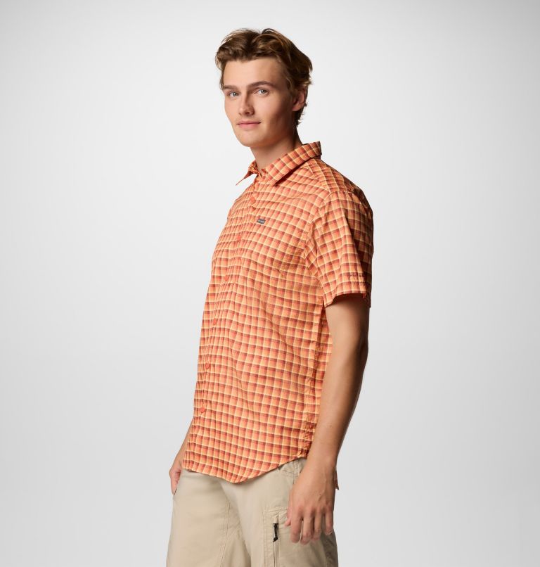 Men's Silver Ridge Utility Short Sleeve Shirt, Color: Tuscan Pulaski Plaid, image 3