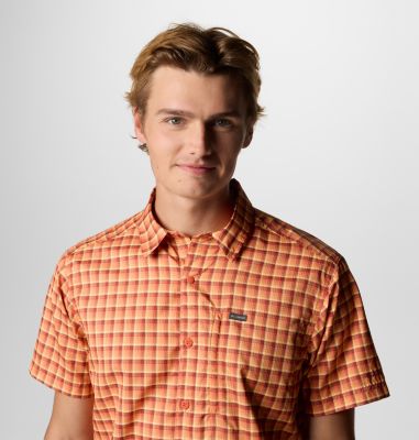 Men's Silver Ridge Utility Short Sleeve Shirt, Color: Tuscan Pulaski Plaid, image 8