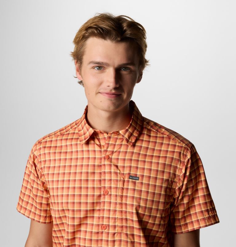 Men's Silver Ridge Utility Short Sleeve Shirt, Color: Tuscan Pulaski Plaid, image 4