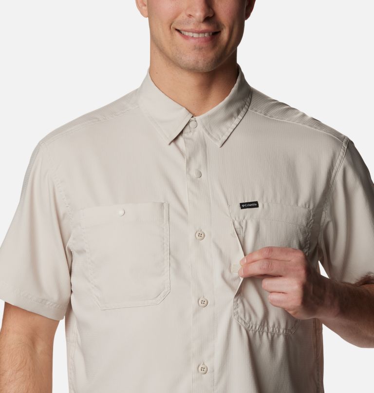 Columbia Men's Silver Ridge Utility Lite Short Sleeve Shirt, Medium, Jet Stream