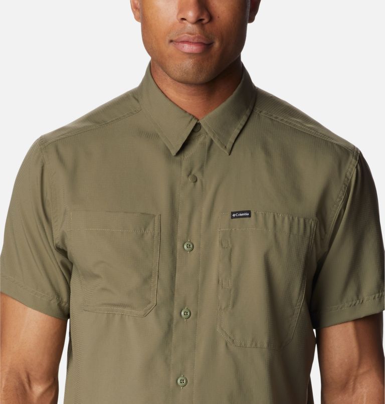 Thumbnail: Men's Silver Ridge Utility Lite Short Sleeve Shirt – Tall, Color: Stone Green, image 4
