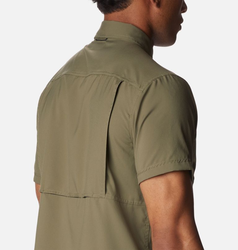 Men's Silver Ridge Utility Lite Short Sleeve Shirt – Tall, Color: Stone Green, image 5